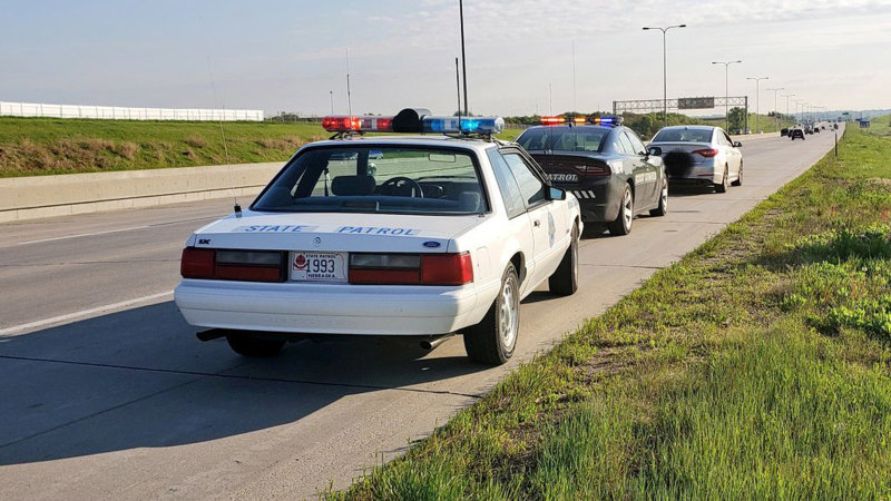Nebraska State Patrol only drives its 1993 Ford Mustang SSP when it's warm